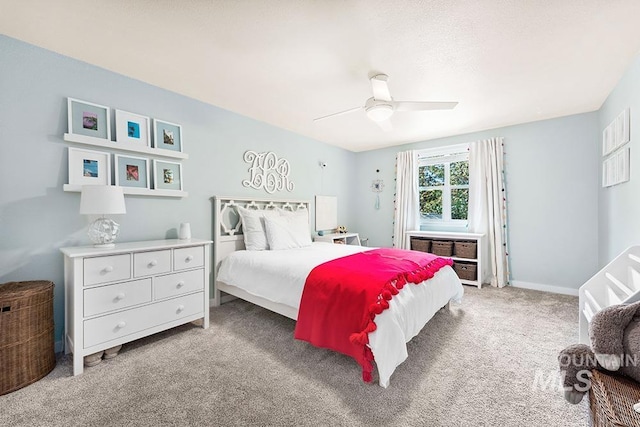 1866 S Goldking Way, Boise, ID 83709 - bedroom featuring carpet, ceiling fan, and baseboards