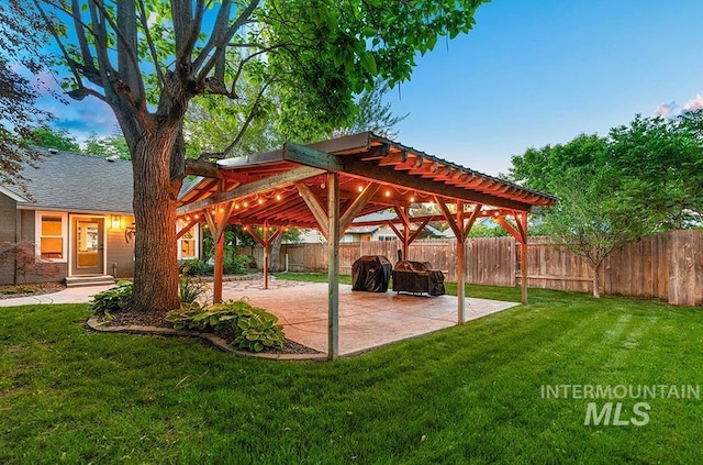 1866 S Goldking Way, Boise, ID 83709 - view of yard with a patio