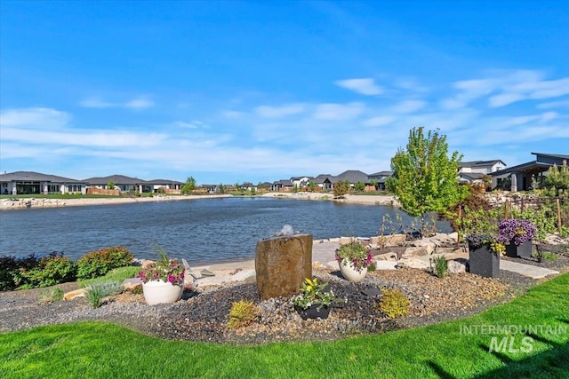 water view featuring nearby suburban area