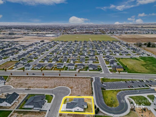 birds eye view of property featuring a residential view