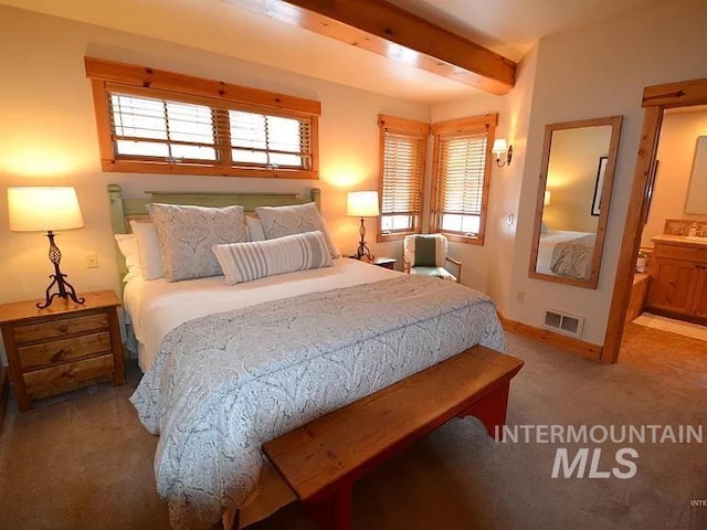 1319 Hearthstone Ct Unit 3-A, Mccall, ID 83638 - carpeted bedroom featuring baseboards and ensuite bathroom