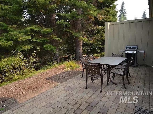 1319 Hearthstone Ct Unit 3-A, Mccall, ID 83638 - view of patio with grilling area and outdoor dining space