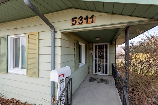 view of entrance to property