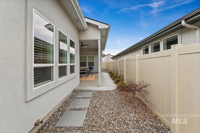 view of yard featuring a patio