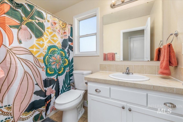 6229 S Snowdrop Way, Boise, ID 83716 - full bathroom with vanity, toilet, and curtained shower