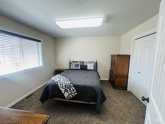 382 N 1020 E, Declo, ID 83323 - bedroom with carpet floors, baseboards, visible vents, and a closet