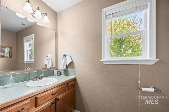 3856 Wood Way, New Plymouth, ID 83655 - bathroom with vanity and visible vents
