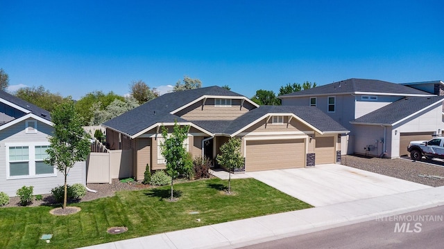 3772 S Walnut Ridge Way, Nampa, ID 83686 - craftsman inspired home with an attached garage and driveway