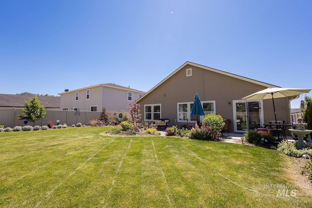 3772 S Walnut Ridge Way, Nampa, ID 83686 - back of property featuring a patio area