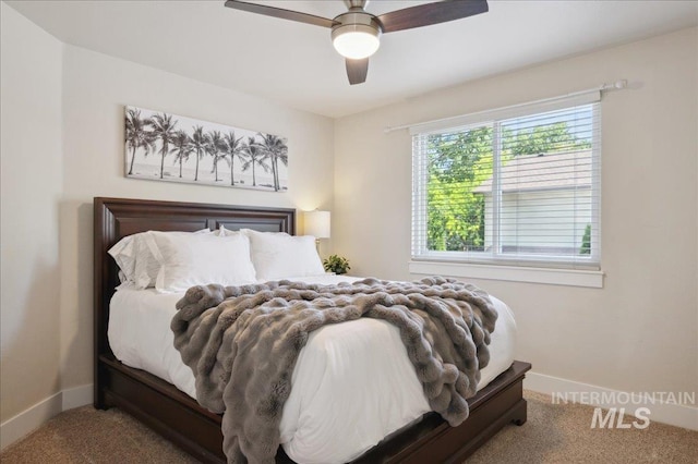 5322 N Papago Pl, Boise, ID 83713 - carpeted bedroom featuring baseboards and a ceiling fan