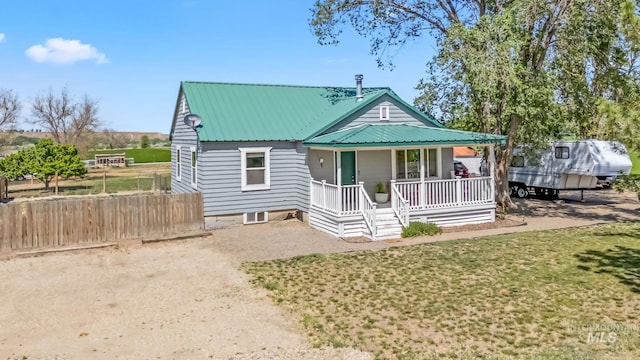2524 Succor Creek Rd, Homedale, ID 83628 - view of front of house with covered porch and metal roof