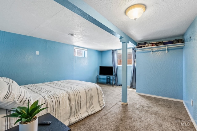 2524 Succor Creek Rd, Homedale, ID 83628 - bedroom featuring a textured wall, a textured ceiling, carpet, and baseboards