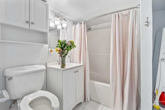 2524 Succor Creek Rd, Homedale, ID 83628 - full bathroom featuring toilet, shower / bath combo, and tile patterned floors