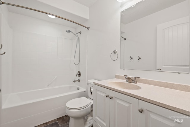 1452 E Pistioa, Meridian, ID 83642 - full bathroom featuring vanity, toilet, and tub / shower combination