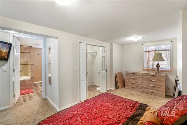 313NORTH Birch St, Shoshone, ID 83352 - bedroom featuring carpet, baseboards, and ensuite bath