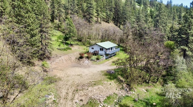 250 Hill Rd, Orofino, ID 83543 - birds eye view of property featuring a view of trees