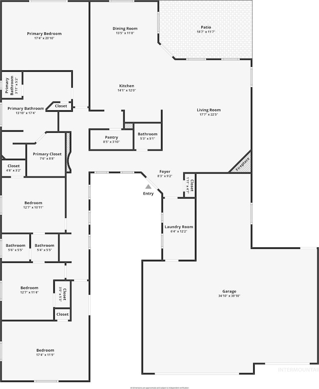 731 E Eaglewoods Ln, Eagle, ID 83616 - view of floor plan / room layout