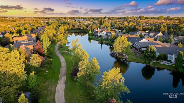 731 E Eaglewoods Ln, Eagle, ID 83616 - aerial overview of property's location featuring nearby suburban area and a nearby body of water