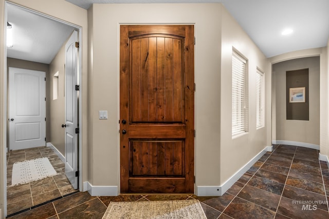 731 E Eaglewoods Ln, Eagle, ID 83616 - entryway featuring stone tile floors