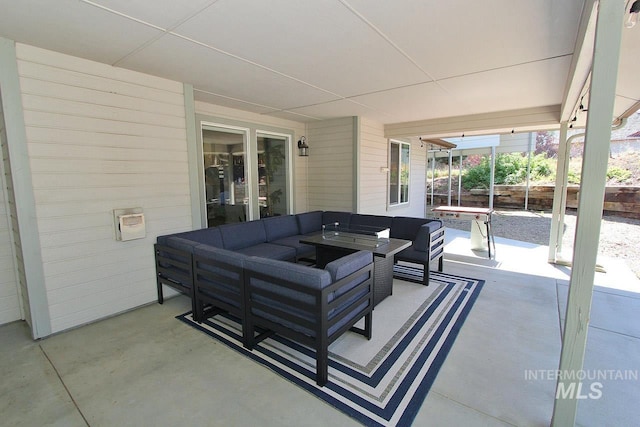 view of patio / terrace with an outdoor hangout area