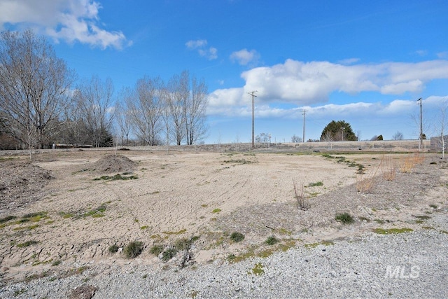 view of yard featuring a rural view