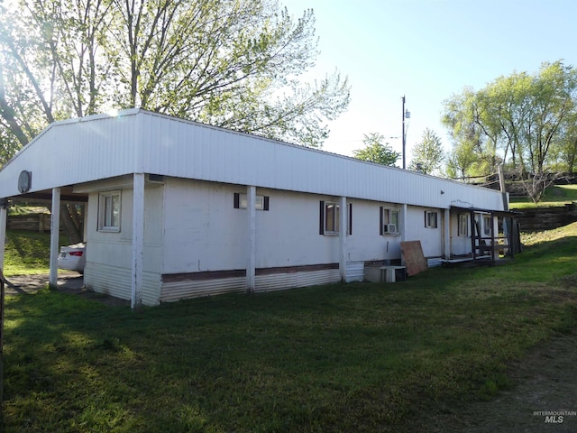 1422-1430 16th Ave, Clarkston, WA 99403 - back of property with central AC and a yard