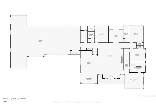 12975 Silversage Dr, Nampa, ID 83686 - view of room layout