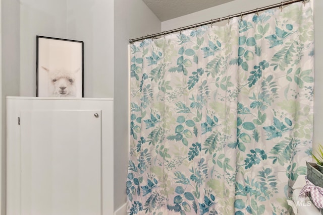 1326 N Alvey, Meridian, ID 83642 - full bath with curtained shower and a textured ceiling