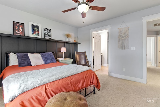 1326 N Alvey, Meridian, ID 83642 - bedroom with carpet flooring, baseboards, and ceiling fan