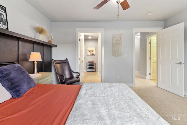 1326 N Alvey, Meridian, ID 83642 - bedroom featuring carpet floors, ceiling fan, and baseboards