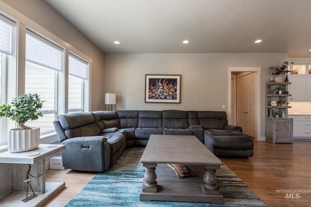 2522 N Foudy Ave, Eagle, ID 83616 - living area with light wood-style flooring and recessed lighting