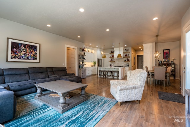 2522 N Foudy Ave, Eagle, ID 83616 - living room with recessed lighting and wood finished floors