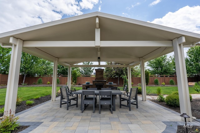 2522 N Foudy Ave, Eagle, ID 83616 - view of patio / terrace featuring outdoor dining space and a gazebo