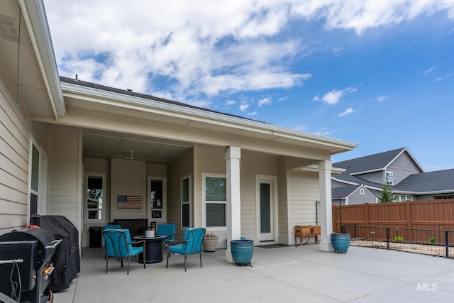 2522 N Foudy Ave, Eagle, ID 83616 - view of patio with a grill and an outdoor fire pit
