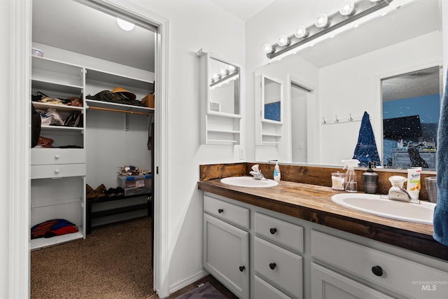 bathroom with vanity