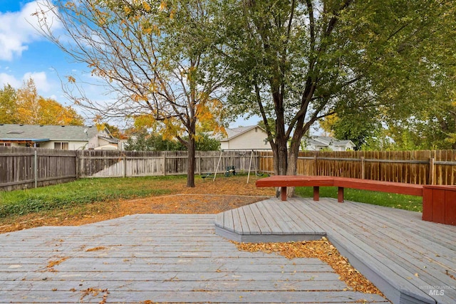 view of wooden terrace