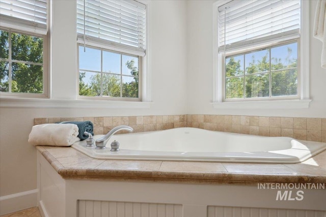 full bath with a bath