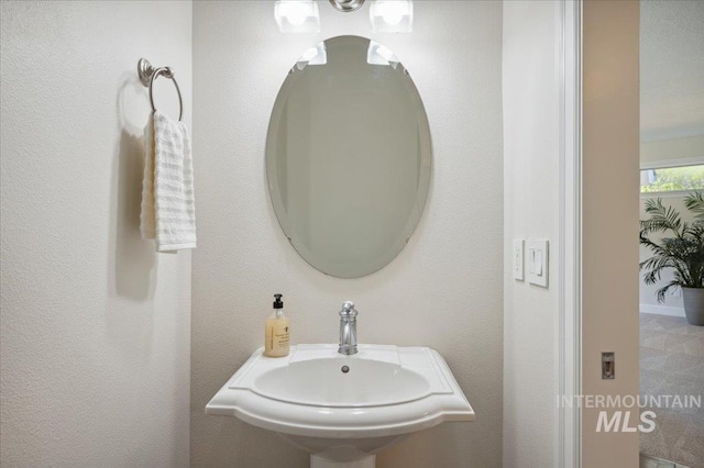 bathroom with a sink