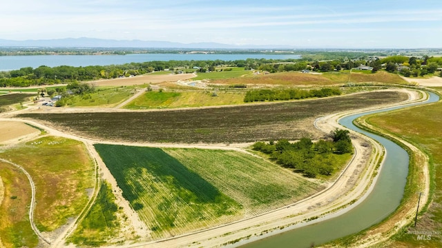 13005 Lake Shore Dr, Nampa, ID 83686 - drone / aerial view with a water and mountain view