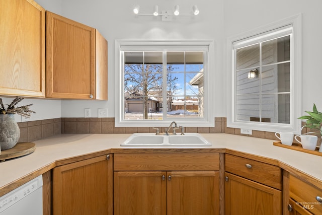 kitchen featuring dishwasher and sink