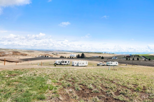 bird's eye view featuring a rural view