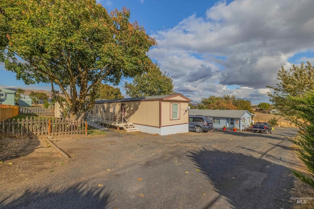 view of manufactured / mobile home