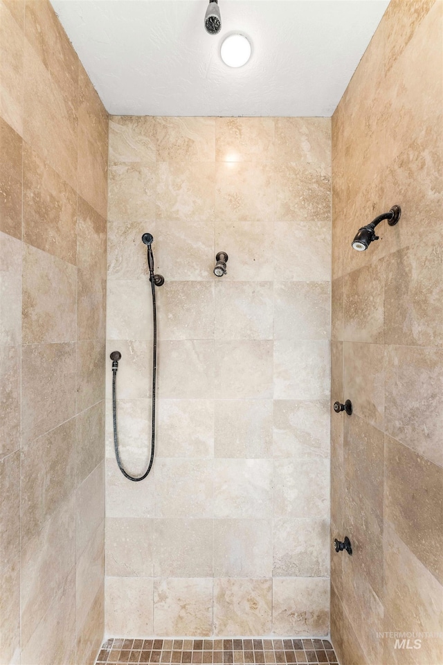 full bath with tiled shower