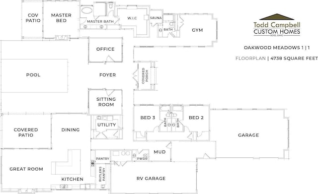 1976 W Oakhampton Dr, Eagle, ID 83616 - view of home floor plan