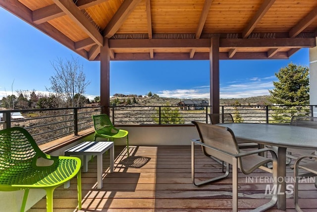 4336 N Star Vista Ln, Eagle, ID 83616 - view of wooden terrace