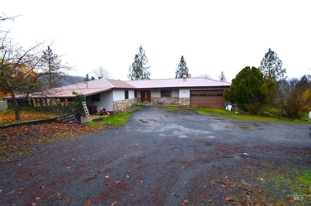 ranch-style house with a garage