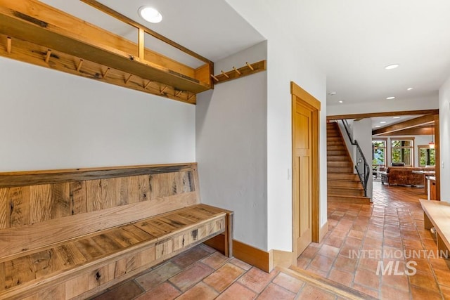 1418 Club Hill Blvd, Mccall, ID 83638 - mudroom featuring baseboards and recessed lighting