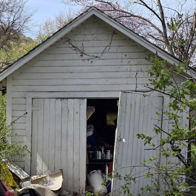 view of outbuilding with an outdoor structure