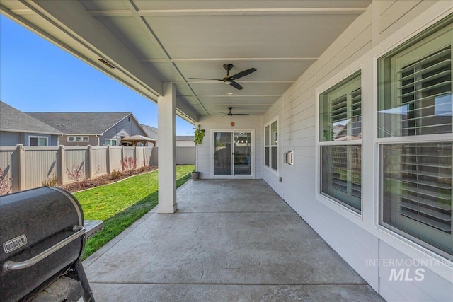 18272 N Wild Goose Ave, Nampa, ID 83687 - view of patio / terrace with ceiling fan
