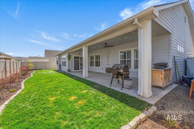 18272 N Wild Goose Ave, Nampa, ID 83687 - back of property featuring a patio area